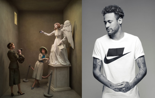 Photo: Left - Eugenio Recuenco for Huawei - Right: Gartzen for Nike gallery