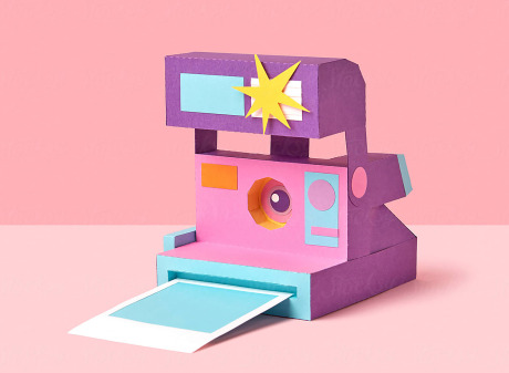  Paper craft series ''90s nostalgia'', personal project gallery