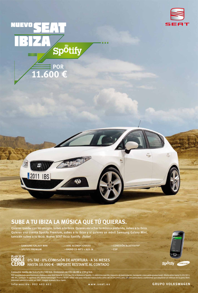 Client: Seat Ibiza Spotify gallery