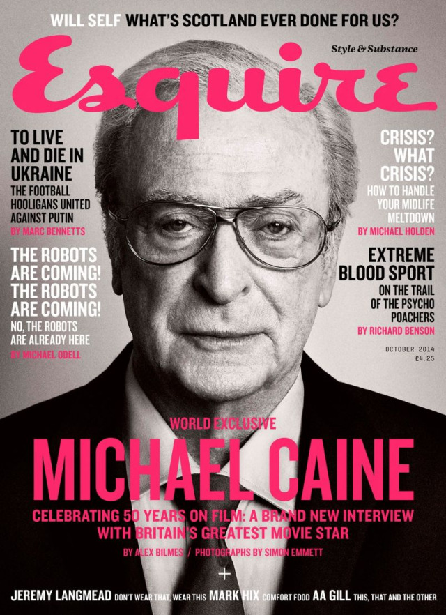 Photo: Michael Caine for Esquire by Simon Emmett gallery